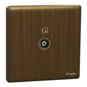 Schneider TV socket, Unica X, 1 gang, 75Ohm, 5-860MHz, Antique Bronze ,NUX31TV_AB