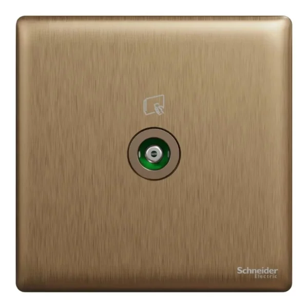 Schneider TV socket, Unica X, 1 gang, 75Ohm, 5-860MHz, Dark Bronze ,NUX31TV_DB - Image 2