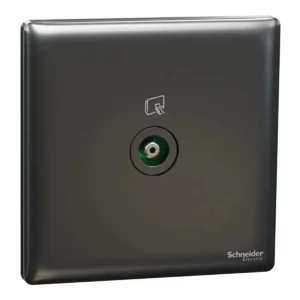 Schneider TV socket, Unica X, 1 gang, 75Ohm, 5-860MHz, Dark Grey ,NUX31TV_DG