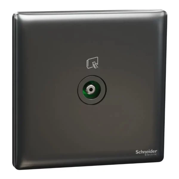 Schneider TV socket, Unica X, 1 gang, 75Ohm, 5-860MHz, Dark Grey ,NUX31TV_DG