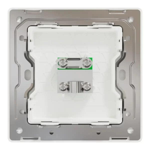 Schneider TV socket, Unica X, 1 gang, 75Ohm, 5-860MHz, Painted White ,NUX31TV_PW - Image 3