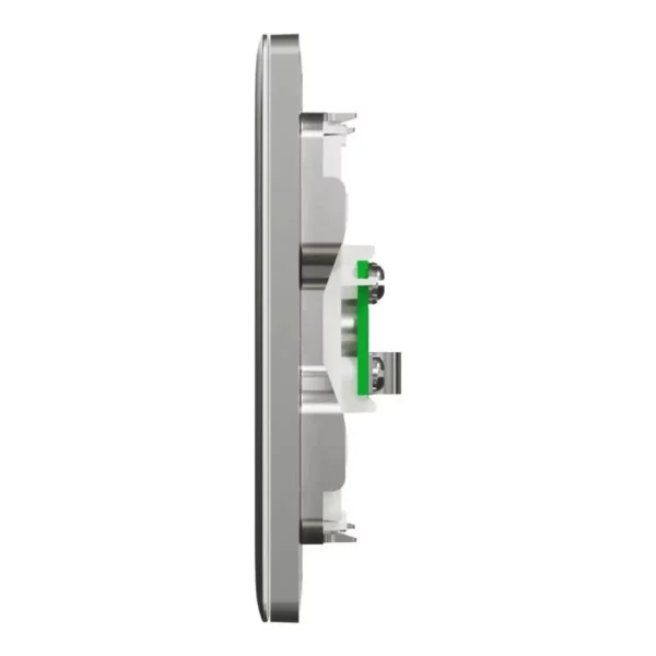 Schneider TV socket, Unica X, 1 gang, 75Ohm, 5-860MHz, Stainless Steel ,NUX31TV_SS - Image 4