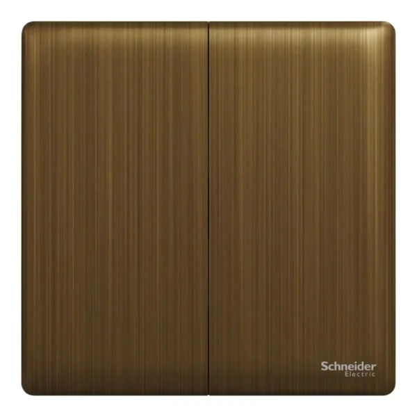 Schneider Switch, Unica X, 1 way, 16AX, 250V, 2 gangs, Antique Bronze ,NUX32_1_AB - Image 2