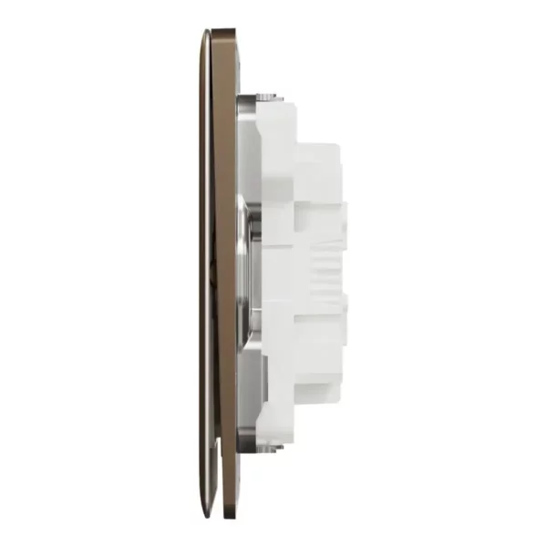 Schneider Switch, Unica X, 1 way, 16AX, 250V, 2 gangs, Dark Bronze ,NUX32_1_DB - Image 4