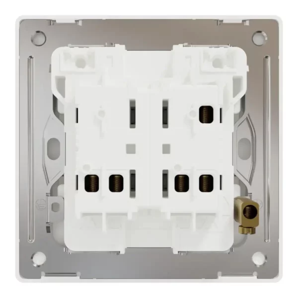 Schneider Switch, Unica X, 1 way, 16AX, 250V, 2 gangs, Painted White ,NUX32_1_PW - Image 3