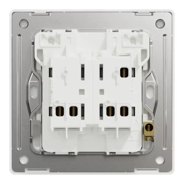 Schneider Switch, Unica X, 1 way, 16AX, 250V, 2 gangs, Stainless Steel ,NUX32_1_SS - Image 3