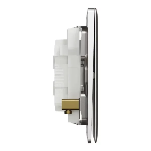 Schneider Switch, Unica X, 1 way, 16AX, 250V, 2 gangs, Stainless Steel ,NUX32_1_SS - Image 5