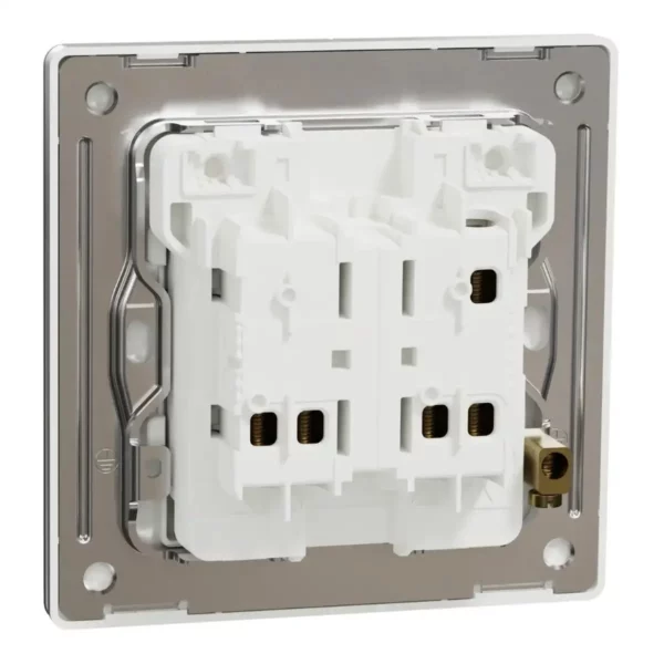 Schneider Switch, Unica X, 1 way, 16AX, 250V, 2 gangs, Stainless Steel ,NUX32_1_SS - Image 8