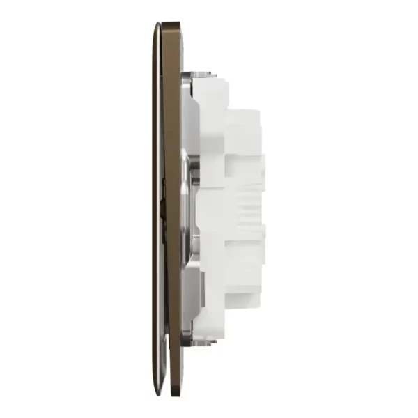 Schneider Switch, Unica X, 1 way, 16AX, 250V, 2 gangs, with LED, Antique Bronze ,NUX32_1N_AB - Image 4