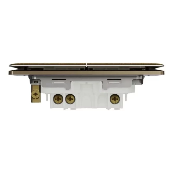 Schneider Switch, Unica X, 1 way, 16AX, 250V, 2 gangs, with LED, Antique Bronze ,NUX32_1N_AB - Image 7