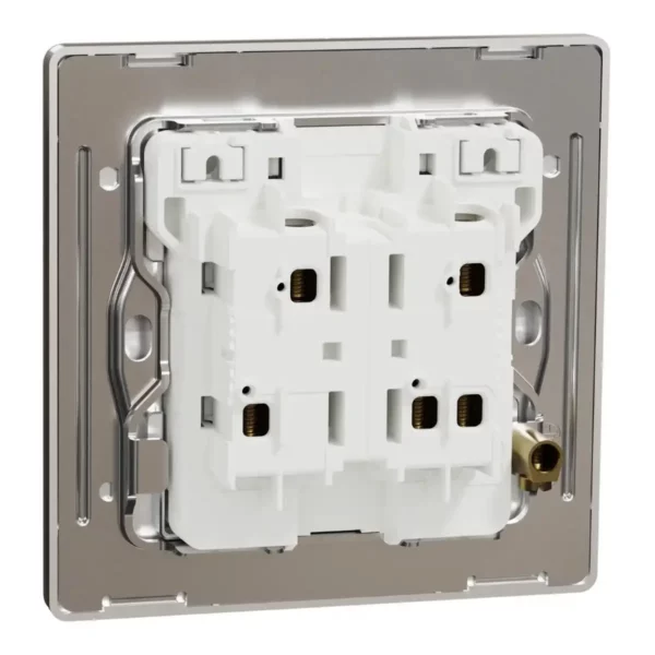 Schneider Switch, Unica X, 1 way, 16AX, 250V, 2 gangs, with LED, Antique Bronze ,NUX32_1N_AB - Image 8