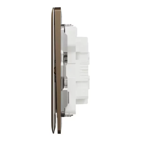Schneider Switch, Unica X, 1 way, 16AX, 250V, 2 gangs, with LED, Dark Bronze ,NUX32_1N_DB - Image 4