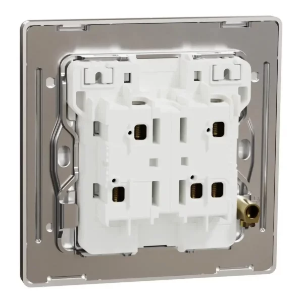Schneider Switch, Unica X, 1 way, 16AX, 250V, 2 gangs, with LED, Dark Bronze ,NUX32_1N_DB - Image 8