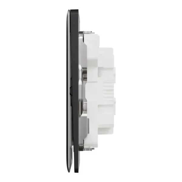 Schneider Switch, Unica X, 1 way, 16AX, 250V, 2 gangs, with LED, Dark Grey ,NUX32_1N_DG - Image 4