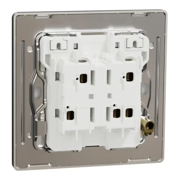 Schneider Switch, Unica X, 1 way, 16AX, 250V, 2 gangs, with LED, Dark Grey ,NUX32_1N_DG - Image 8
