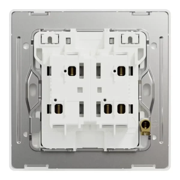 Schneider Switch, Unica X, 1 way, 16AX, 250V, 2 gangs, with LED,Jet Black ,NUX32_1N_JB - Image 4