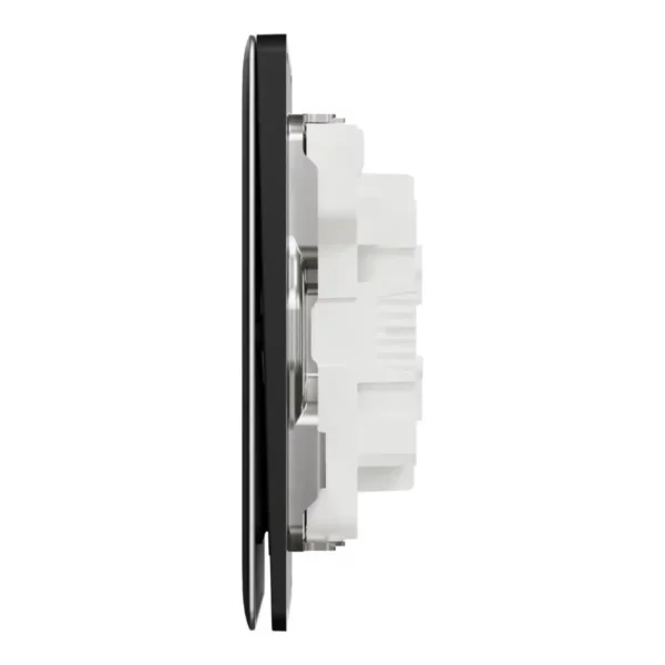 Schneider Switch, Unica X, 1 way, 16AX, 250V, 2 gangs, with LED,Jet Black ,NUX32_1N_JB - Image 5