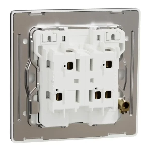 Schneider Switch, Unica X, 1 way, 16AX, 250V, 2 gangs, with LED,Jet Black ,NUX32_1N_JB - Image 9