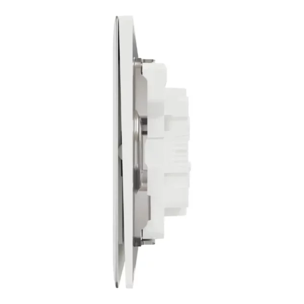 Schneider Switch, Unica X, 1 way, 16AX, 250V, 2 gangs, with LED, Painted White, NUX32_1N_PW - Image 4
