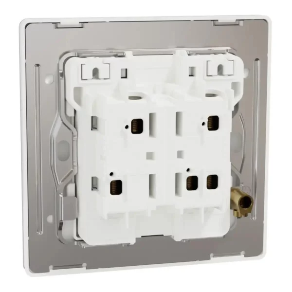 Schneider Switch, Unica X, 1 way, 16AX, 250V, 2 gangs, with LED, Painted White, NUX32_1N_PW - Image 8