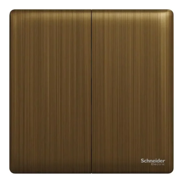 Schneider Switch, Unica X, 2 way, 16AX, 250V, 2 gangs, Antique Bronze ,NUX32_2_AB - Image 2