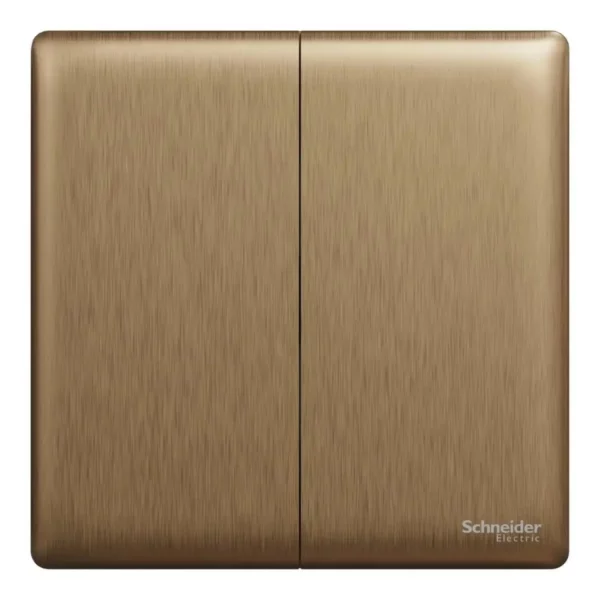 Schneider Switch, Unica X, 2 way, 16AX, 250V, 2 gangs, Dark Bronze ,NUX32_2_DB - Image 2