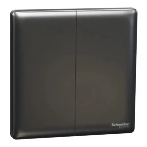 Schneider Switch, Unica X, 2 way, 16AX, 250V, 2 gangs, Dark Grey ,NUX32_2_DG