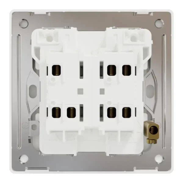 Schneider Switch, Unica X, 2 way, 16AX, 250V, 2 gangs, Painted White ,NUX32_2_PW - Image 3