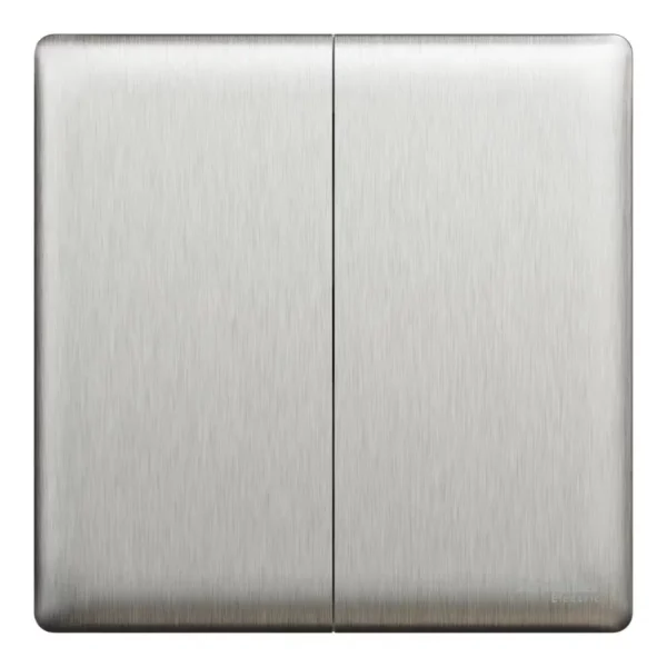 Schneider Switch, Unica X, 2 way, 16AX, 250V, 2 gangs, Stainless Steel ,NUX32_2_SS - Image 2