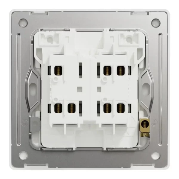 Schneider Switch, Unica X, 2 way, 16AX, 250V, 2 gangs, Stainless Steel ,NUX32_2_SS - Image 3