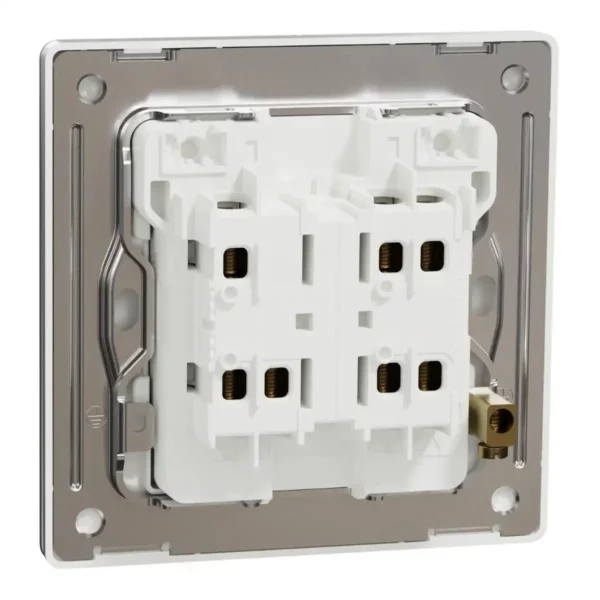 Schneider Switch, Unica X, 2 way, 16AX, 250V, 2 gangs, Stainless Steel ,NUX32_2_SS - Image 8