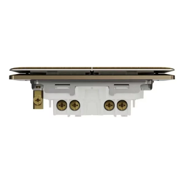 Schneider Switch, Unica X, 2 way, 16AX, 250V, 2 gangs, with LED, Antique Bronze ,NUX32_2N_AB - Image 7