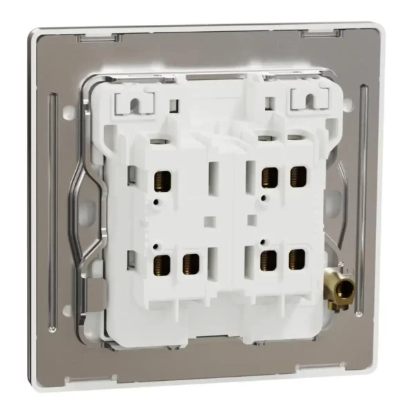 Schneider Switch, Unica X, 2 way, 16AX, 250V, 2 gangs, with LED, Antique Bronze ,NUX32_2N_AB - Image 8