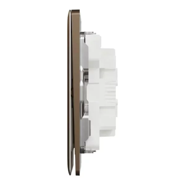Schneider Switch, Unica X, 2 way, 16AX, 250V, 2 gangs, with LED, Dark Bronze, NUX32_2N_DB - Image 4