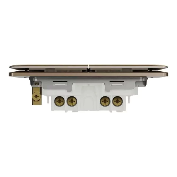 Schneider Switch, Unica X, 2 way, 16AX, 250V, 2 gangs, with LED, Dark Bronze, NUX32_2N_DB - Image 7