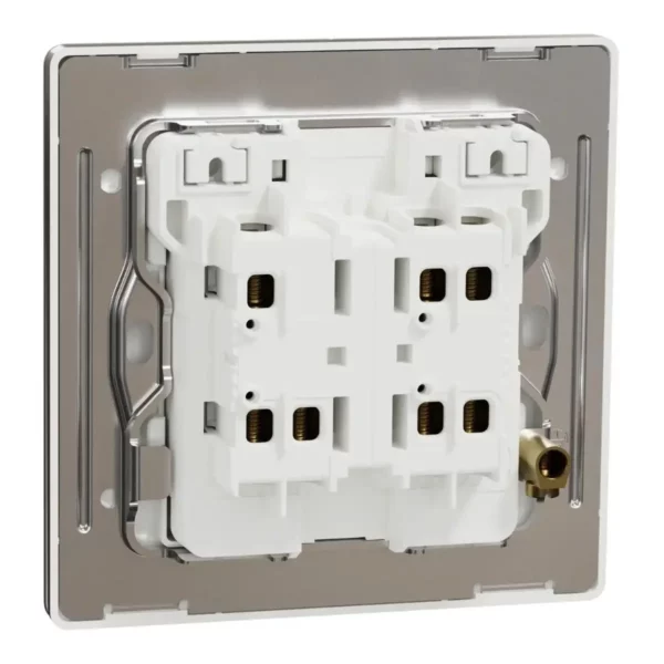 Schneider Switch, Unica X, 2 way, 16AX, 250V, 2 gangs, with LED, Dark Bronze, NUX32_2N_DB - Image 8