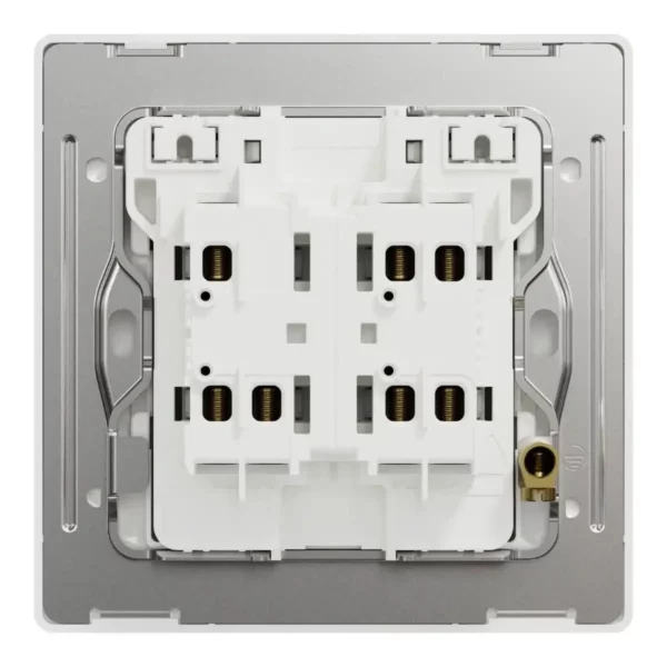 Schneider Switch, Unica X, 2 way, 16AX, 250V, 2 gangs, with LED, Dark Grey, NUX32_2N_DG - Image 3