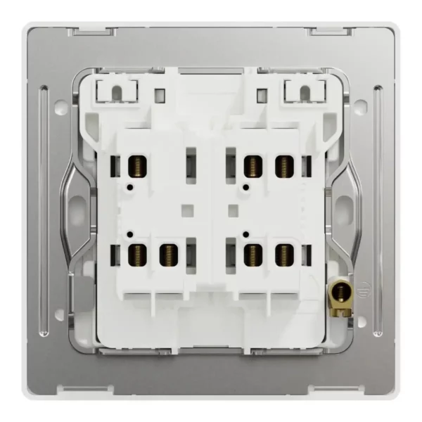Schneider Switch, Unica X, 2 way, 16AX, 250V, 2 gangs, with LED,Jet Black, NUX32_2N_JB - Image 3