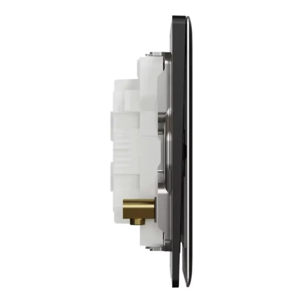 Schneider Switch, Unica X, 2 way, 16AX, 250V, 2 gangs, with LED,Jet Black, NUX32_2N_JB - Image 5