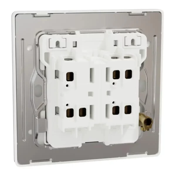 Schneider Switch, Unica X, 2 way, 16AX, 250V, 2 gangs, with LED, Painted White ,NUX32_2N_PW - Image 8
