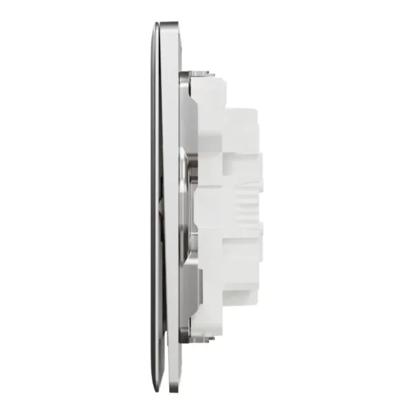 Schneider Switch, Unica X, 2 way, 16AX, 250V, 2 gangs, with LED, Stainless Steel ,NUX32_2N_SS - Image 4