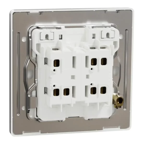 Schneider Switch, Unica X, 2 way, 16AX, 250V, 2 gangs, with LED, Stainless Steel ,NUX32_2N_SS - Image 8