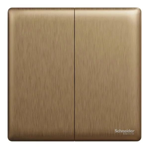 Schneider Intermediate switch, Unica X, 16AX, 250V, 2 gangs, Dark Bronze ,NUX32_IM_DB - Image 2