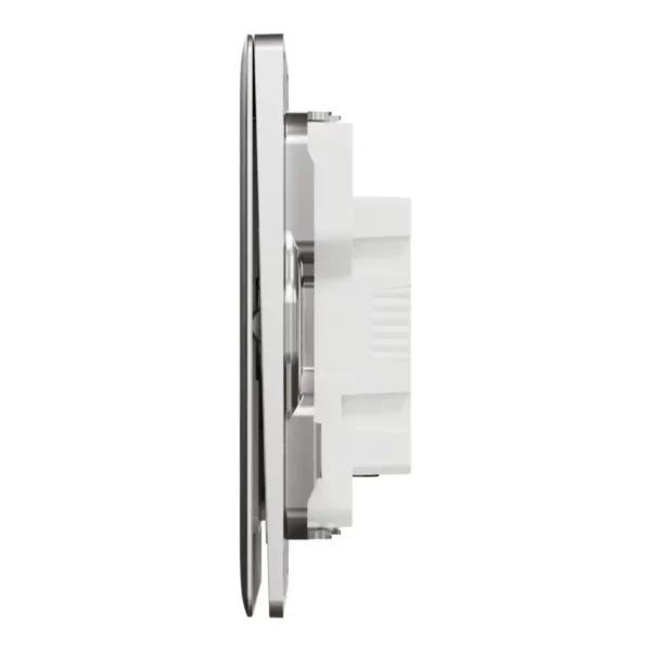 Schneider Intermediate switch, Unica X, 16AX, 250V, 2 gangs, Stainless Steel ,NUX32_IM_SS - Image 4