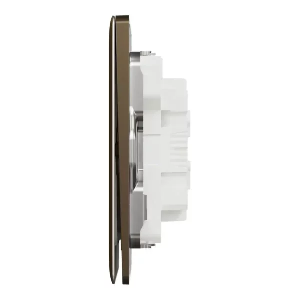 Schneider Momentary switch, Unica X, 10A, 250V, 2 gangs, Antique Bronze ,NUX32_PR_AB - Image 4
