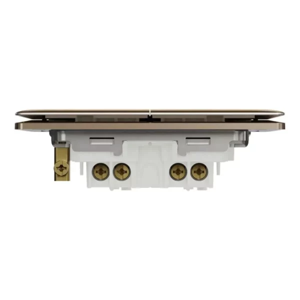 Schneider Momentary switch, Unica X, 10A, 250V, 2 gangs, Dark Bronze ,NUX32_PR_DB - Image 7