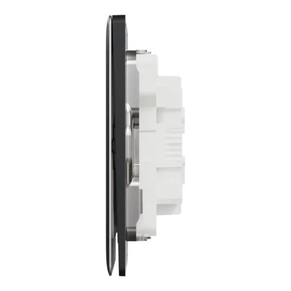 Schneider Momentary switch, Unica X, 10A, 250V, 2 gangs, Dark Grey ,NUX32_PR_DG - Image 4