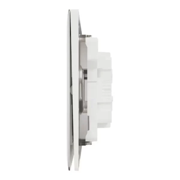 Schneider Momentary switch, Unica X, 10A, 250V, 2 gangs, Painted White ,NUX32_PR_PW - Image 4