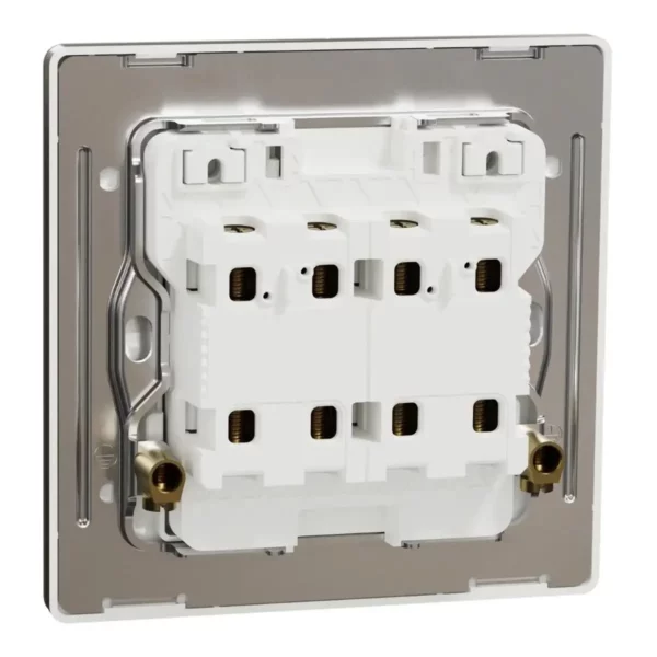Schneider Switch, Unica X, 20A, 250V, 2 gangs, 2 pole, with LED, Antique Bronze, NUX32D20N_AB - Image 8