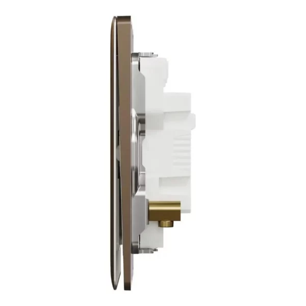 Schneider Switch, Unica X, 20A, 250V, 2 gangs, 2 pole, with LED, Dark Bronze, NUX32D20N_DB - Image 4